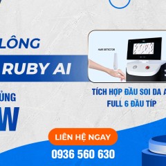 Máy Triệt Lông Ruby AI – Bước Tiến Mới Trong Công Nghệ Làm Đẹp An Toàn Hiện Đại